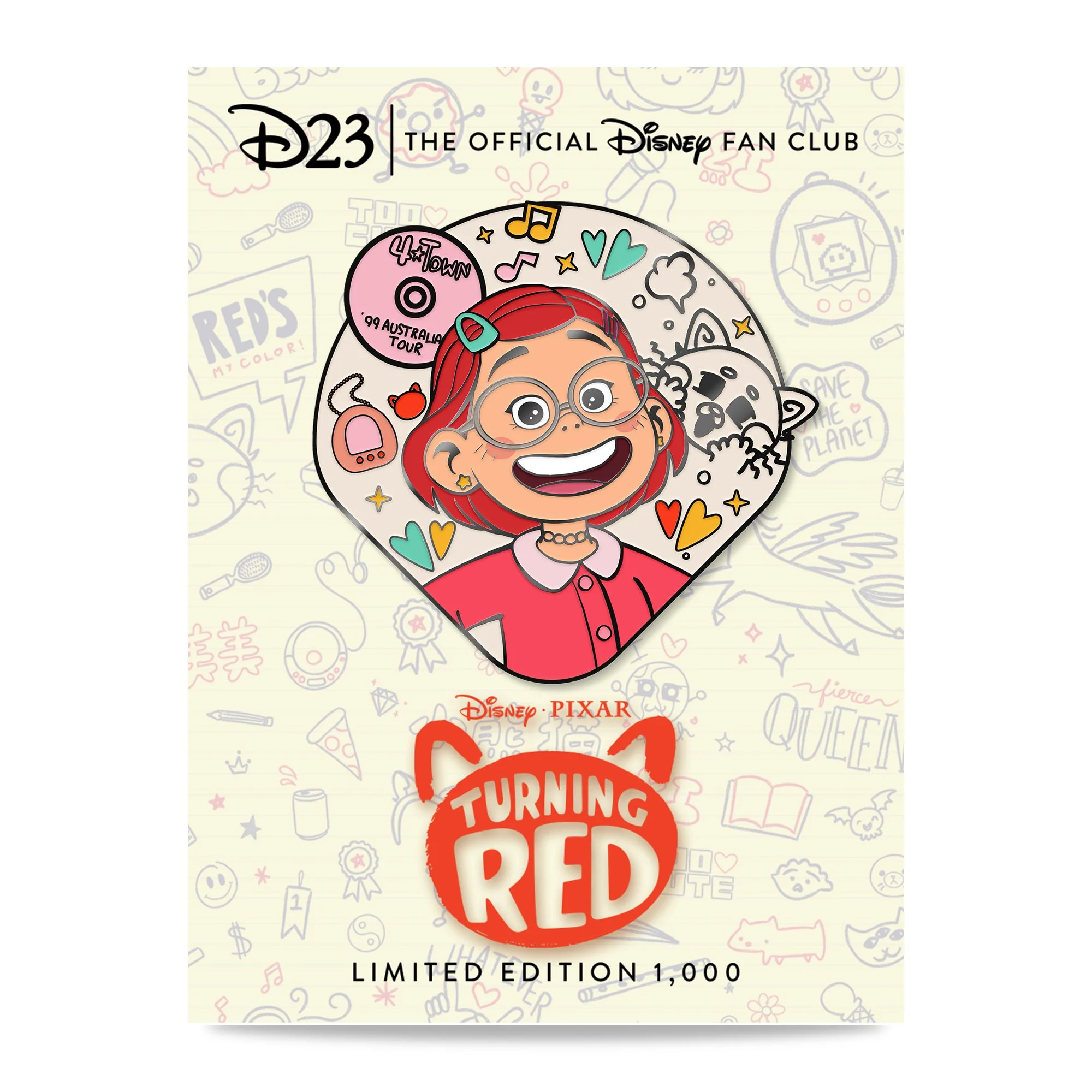 "Meilin Lee" Women of Pixar Pin