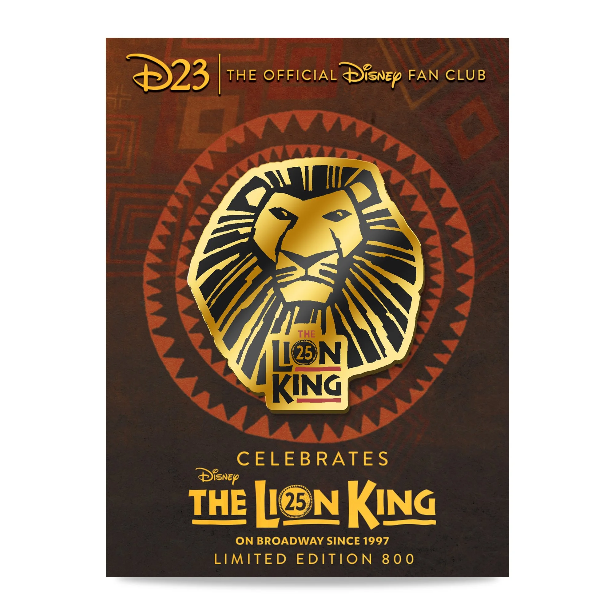 "The Lion King" on Broadway 25th Pin