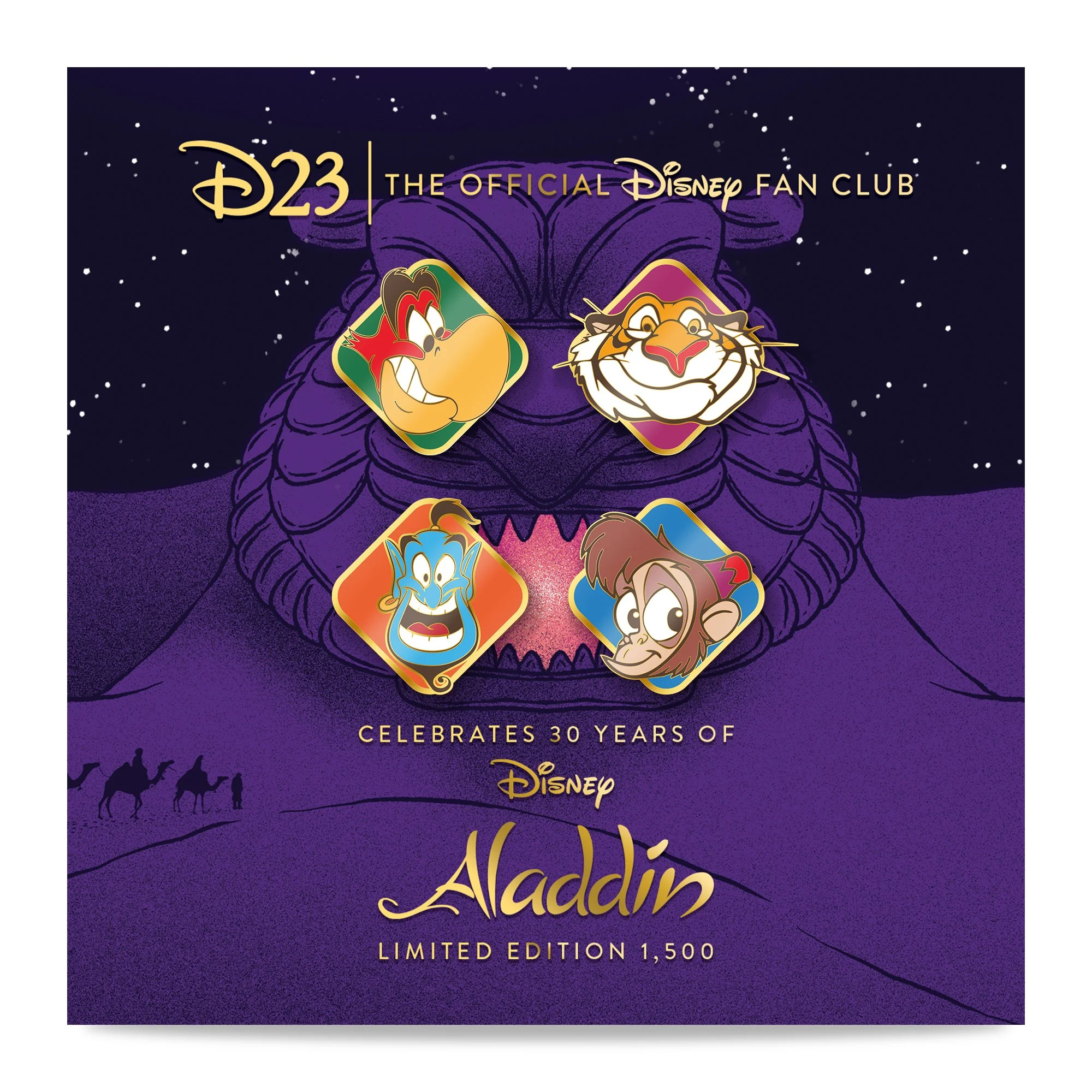 "Aladdin" 30th Pin Set