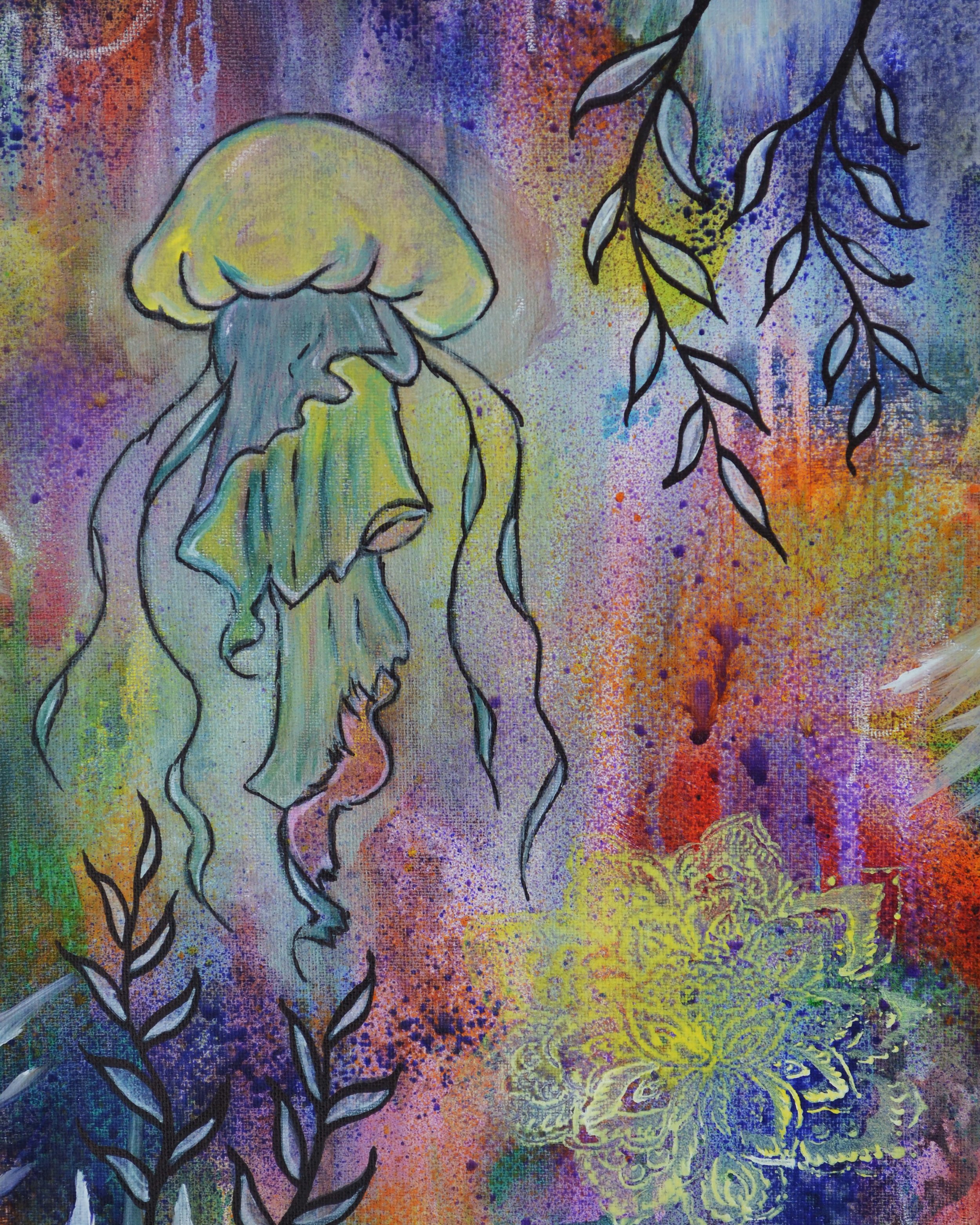 Jellyfish- 8x10 - Animal Magic - 2022 painting.jpg