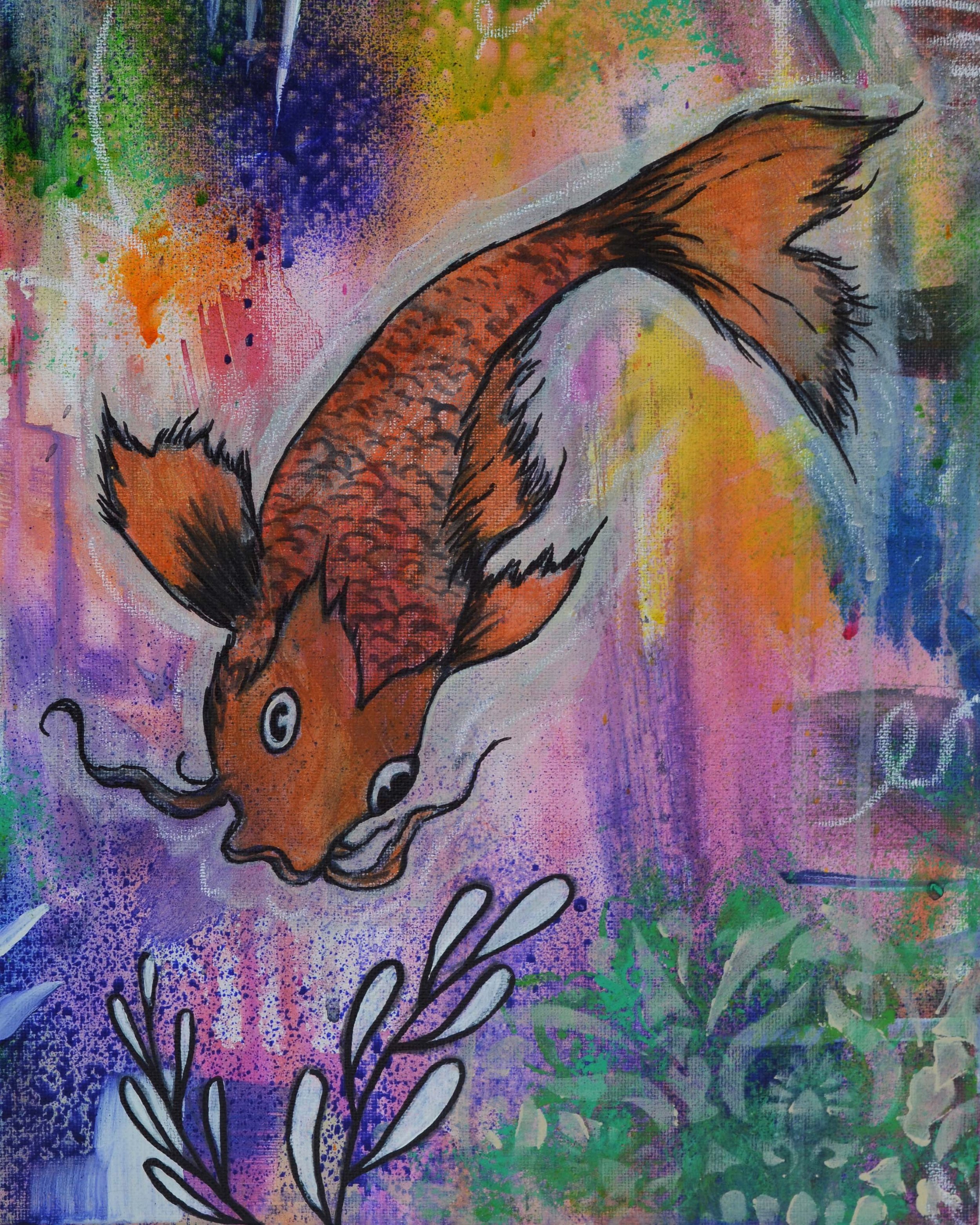 Coi Fish - 8x10 - Animal Magic - 2022 painting.jpg
