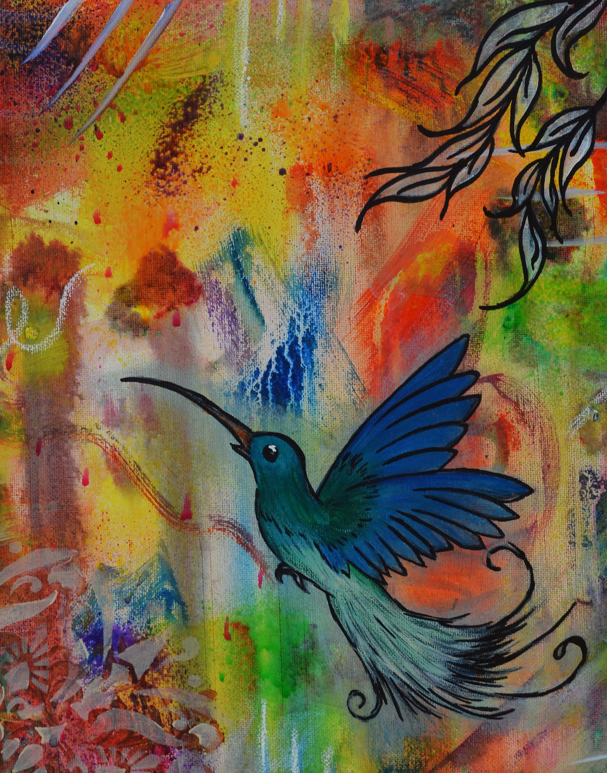 Hummingbird- Animal Magic - 2022 painting.jpg