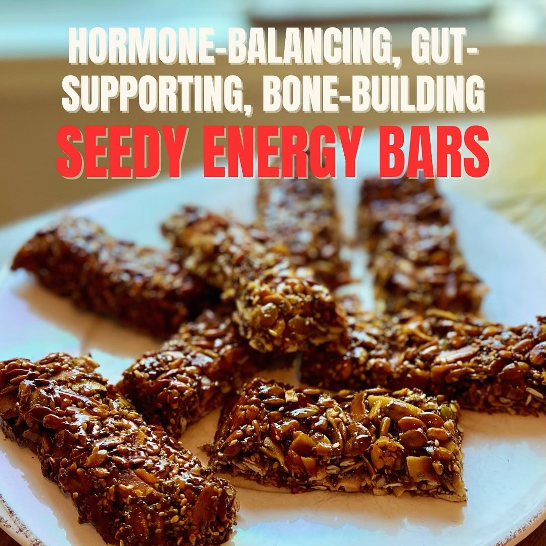 Seedy Energy Granola Bars: Hormone Balancing, Gut Boosting &amp; Bone Building

This is my new favorite energy &amp; hormone balancing snack!

They&rsquo;re very quick to make and I love them in the afternoon for a protein and fiber rich pick-me-up. 