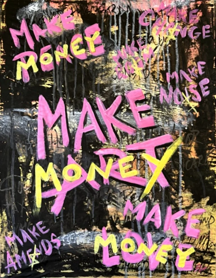 TAX SEASON (PAINTING ON A PAINTING), 2025