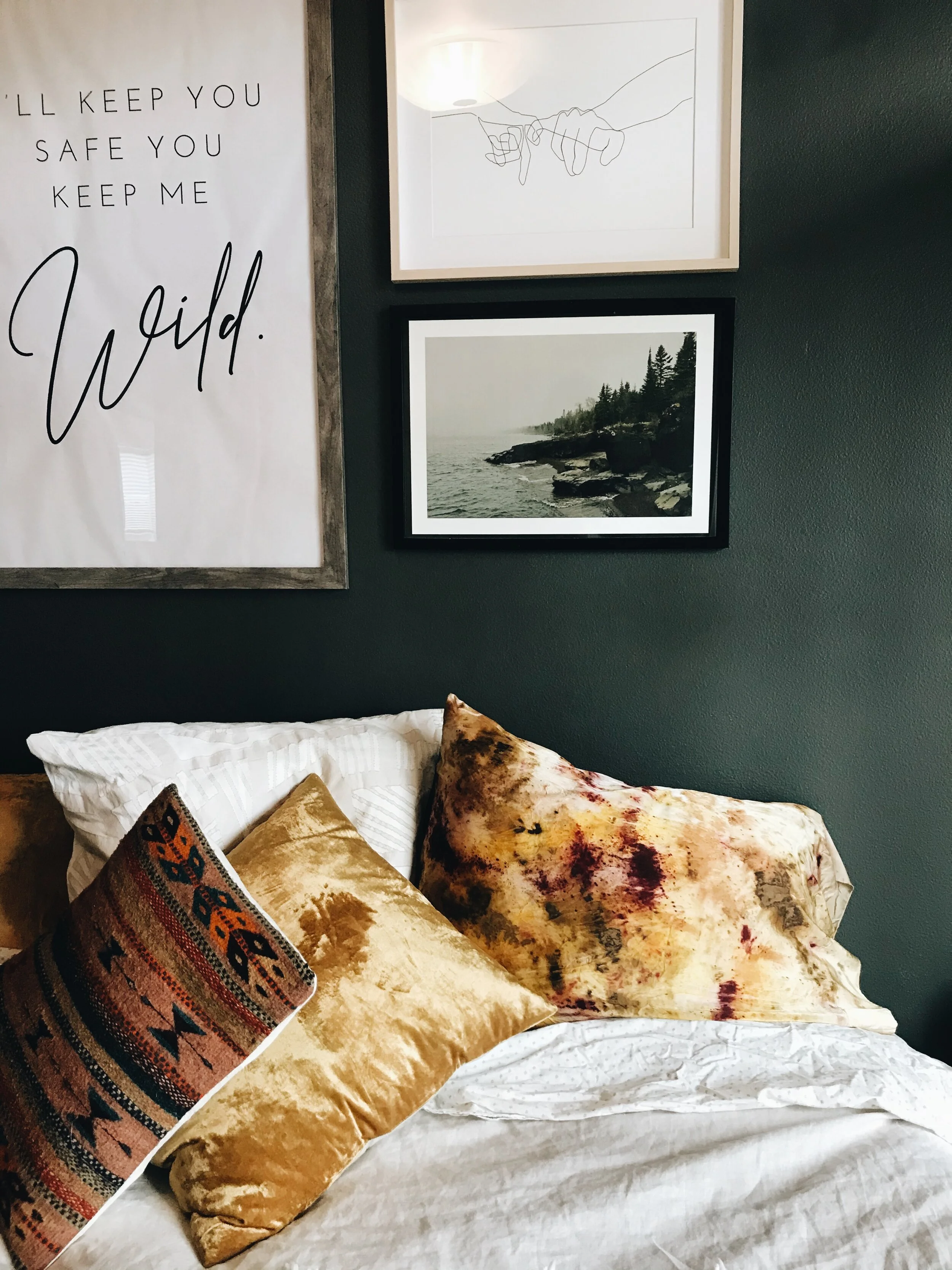 PRESALE Charmeuse Silk Pillow Case | Ochre Tones