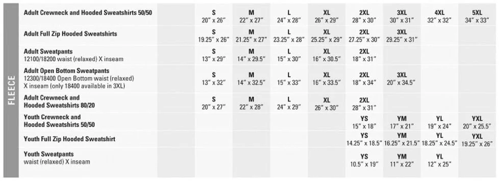GILDAN - FLEECE - SIZE CHART.jpg