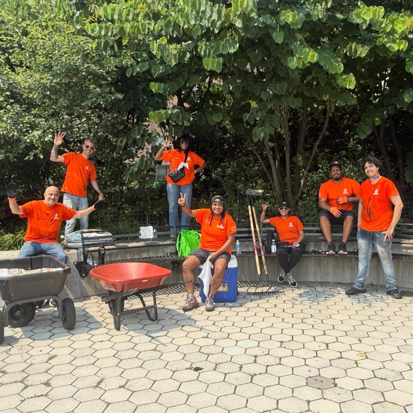 Thanks so much to @homedepotfoundation and Trillium for sending supplies and a wonderful team to help us with our composting project! The compost really makes a difference toward the health of the gardens and keeps our parks lush and beautiful. We co