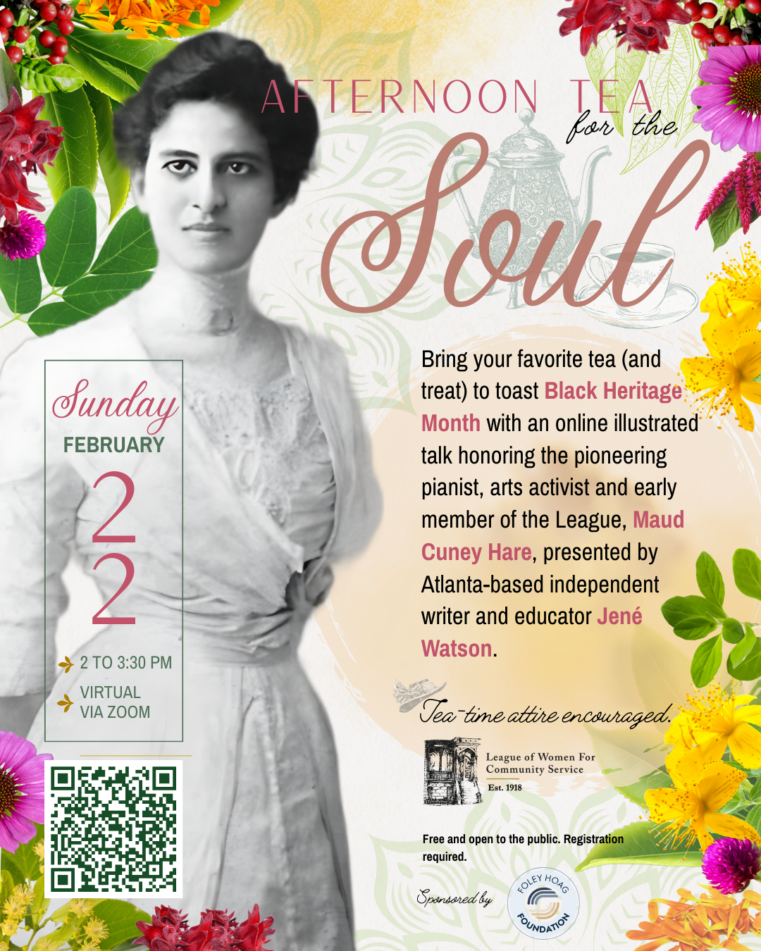 Afternoon Tea for the Soul Event Flyer