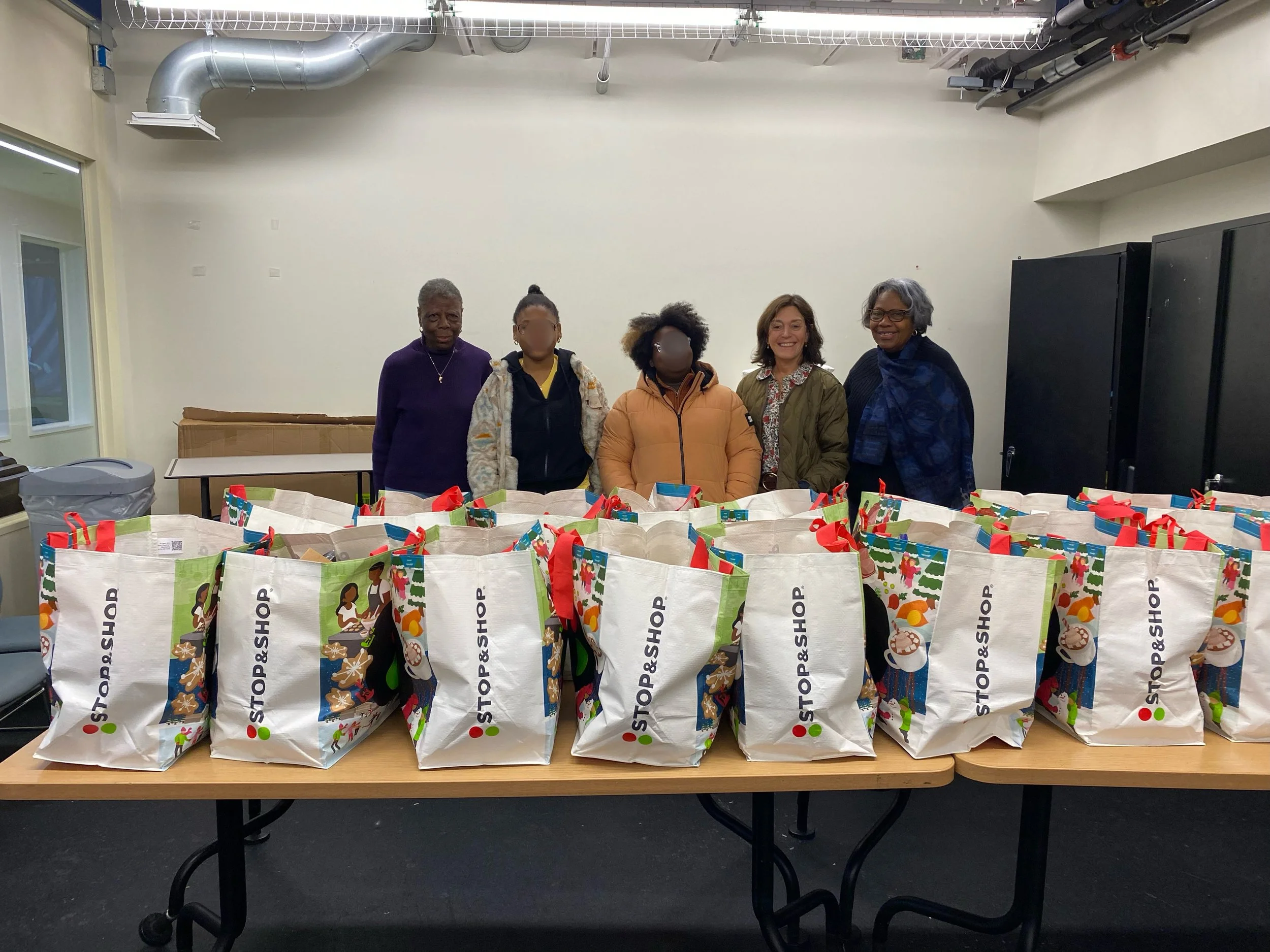 Group photo of Holiday Food Drive