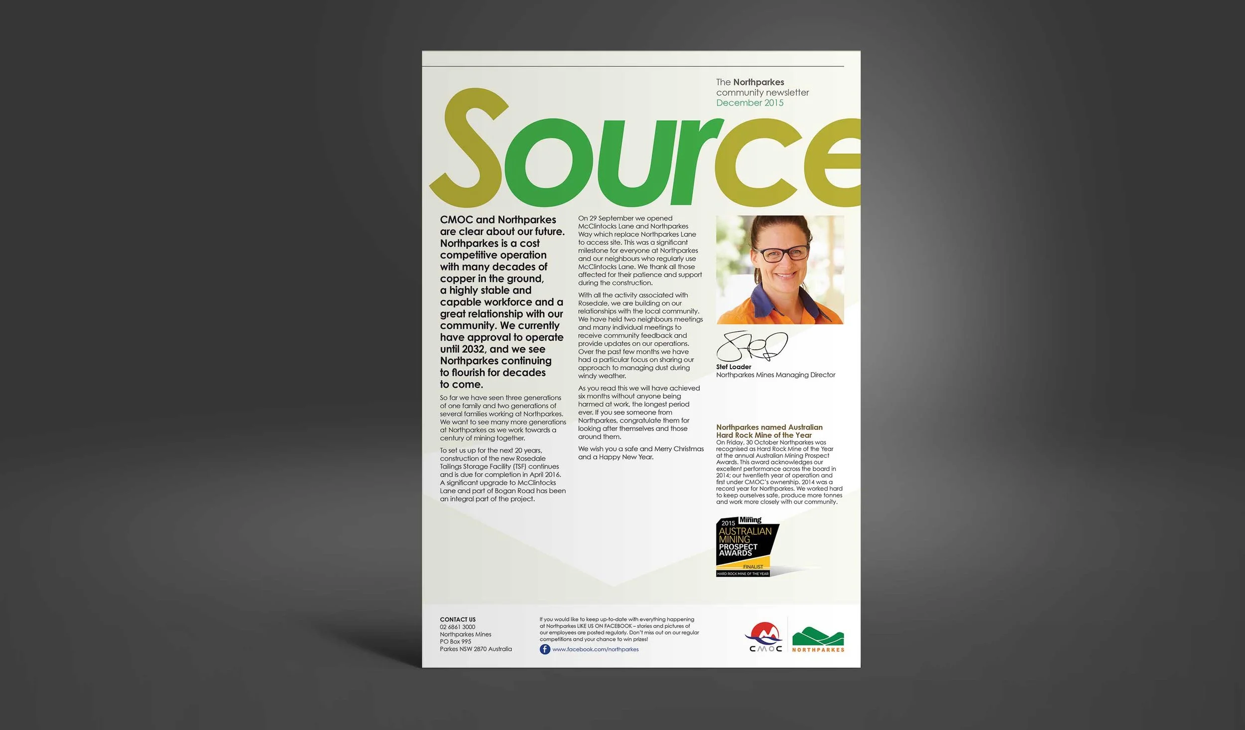 Newsletter, print and responsive
