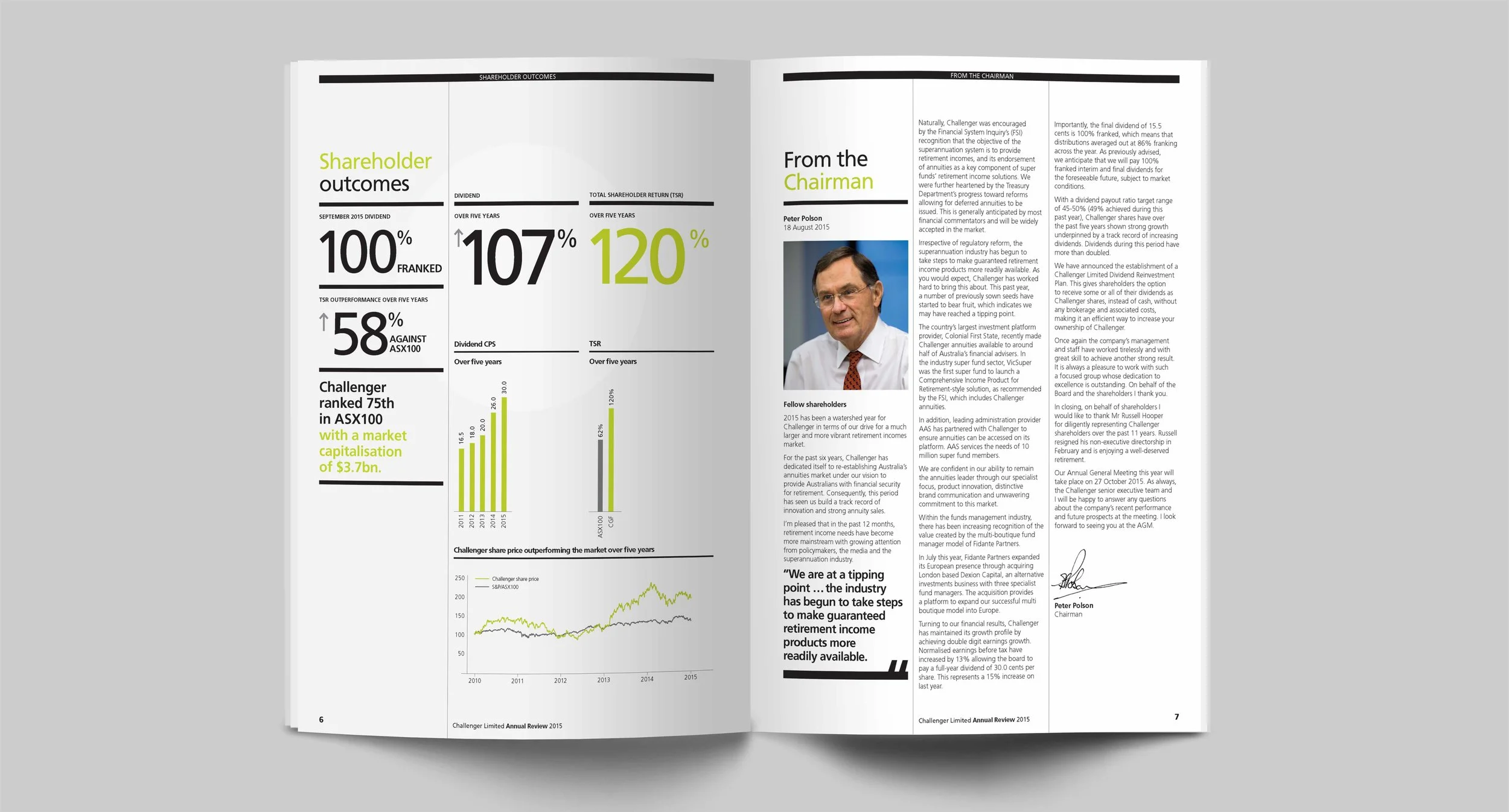 Printed annual report