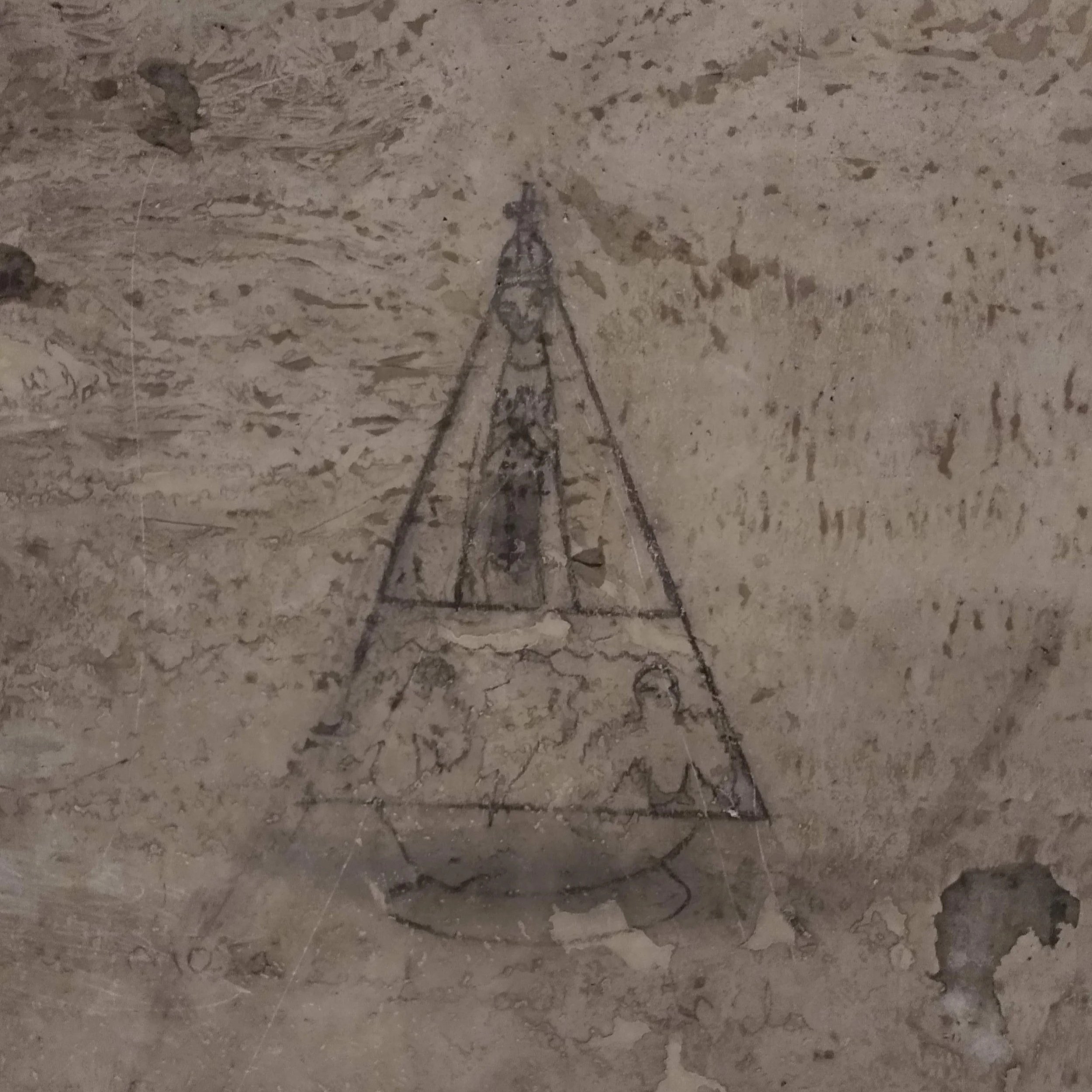 Nossa Senhora Aparecida Desenho na parede - autor desconhecido -  Ocupação 9 de Julho