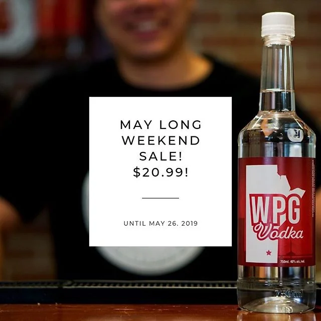 Don't forget, WPG Vodka is only $20.99 at Manitoba Liquor Mart stores in honour of the long weekend. (Sale is on until May 26!)
.
Get your hands on a bottle today!

#Winnipeg #Vodka #Local #Wpg #WpgNow #MB #Manitoba #BuyLocal #Bartender #Cocktail #Sn