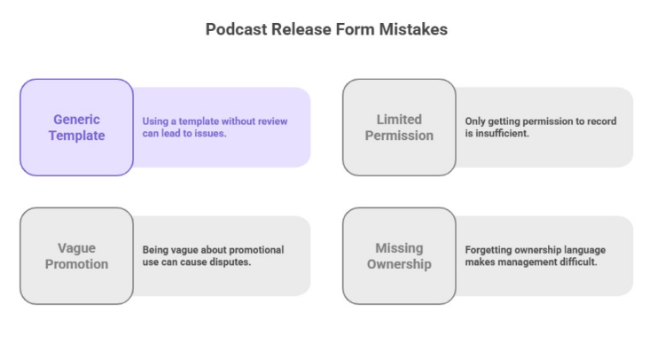 Podcast Release Form Mistakes
