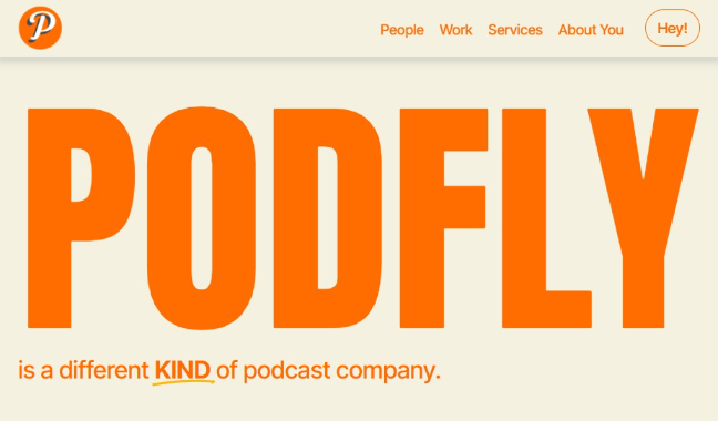 Podfly website