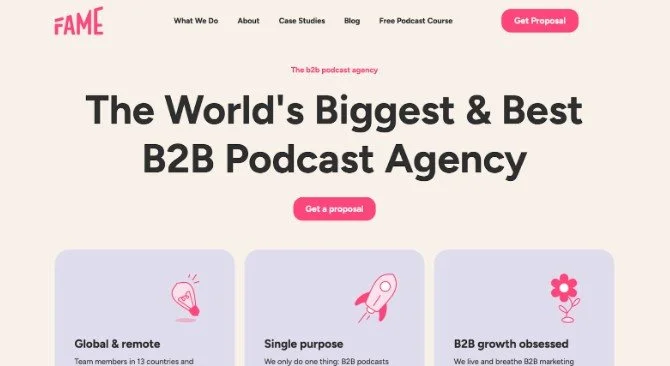 Fame: Best subscription model for B2B production + guesting + growth