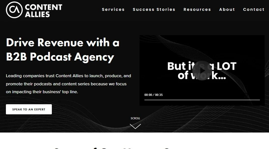 Content Allies: Best for B2B teams that need a fully managed podcast program with documented pipeline outcomes