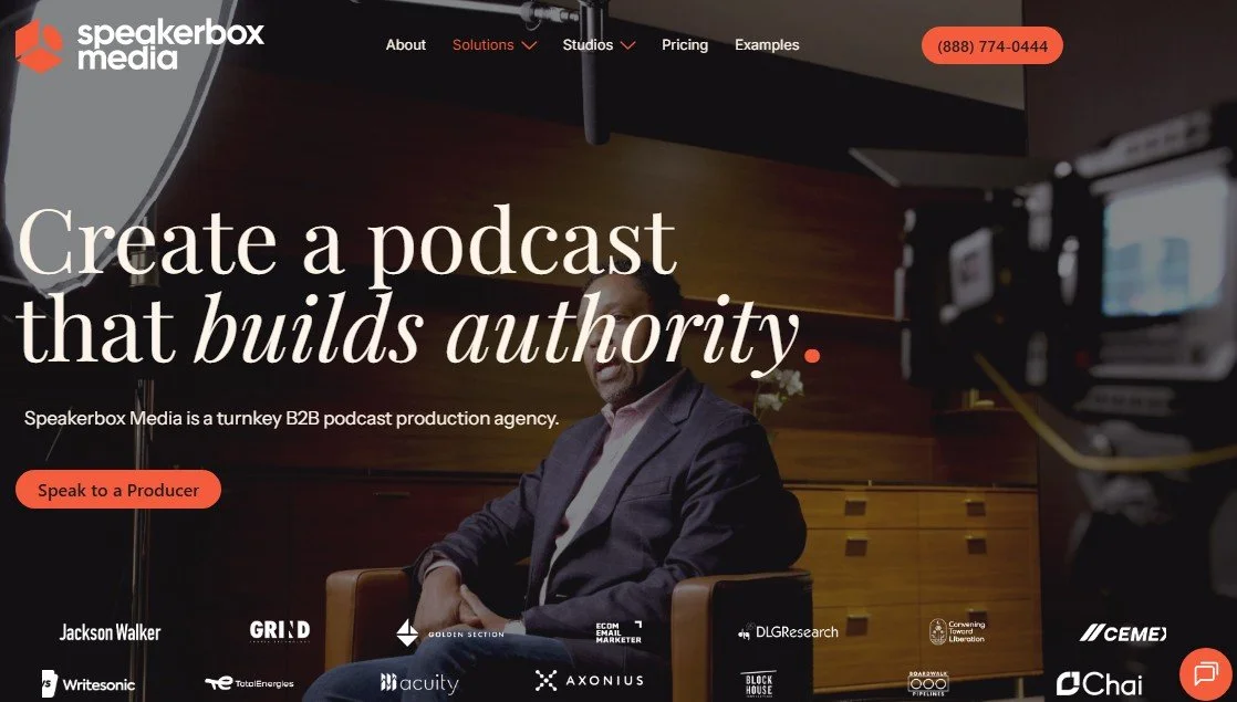 Speakerbox Media: Best for executive-caliber video production 