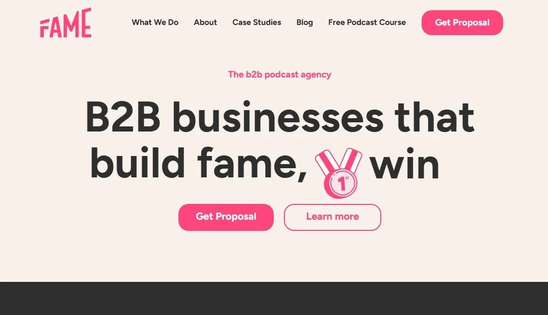 Fame: Best for B2B teams that want ICP-targeted guest booking 
