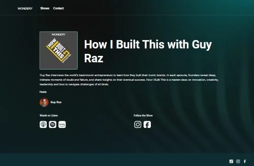 How I Built This