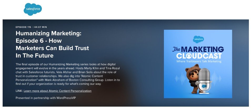 Salesforce’s Marketing Cloudcast