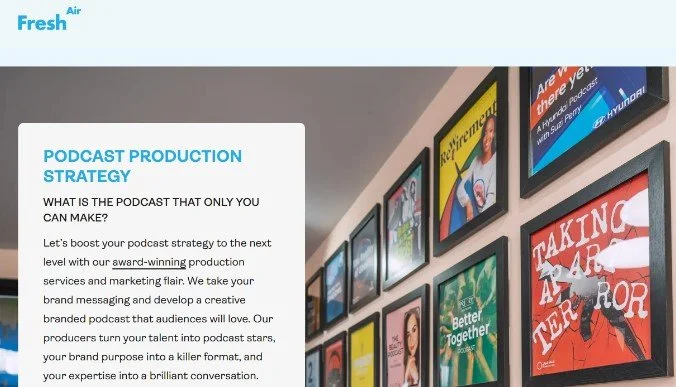 Fresh Air: Best for Creative Podcasts