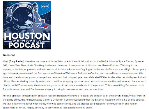 Houston We have a Podcast