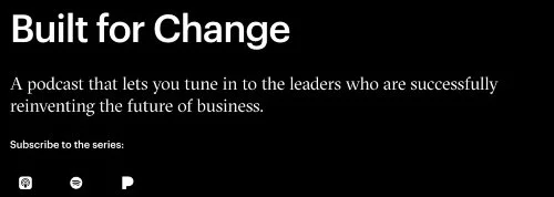Accenture – Built for Change Podcast