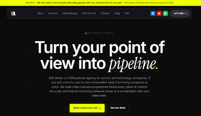 B2B Better website