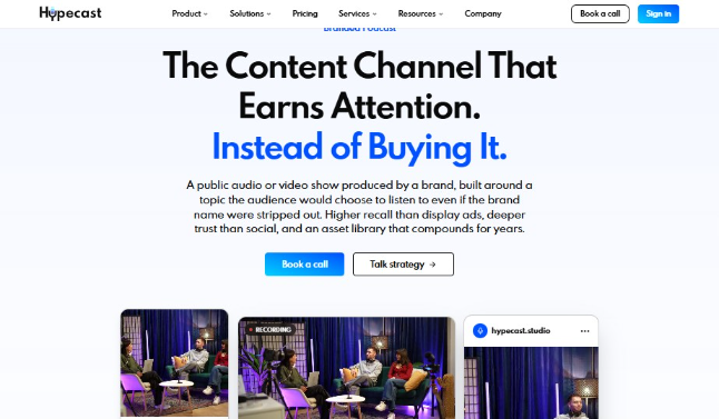 Hypecast website