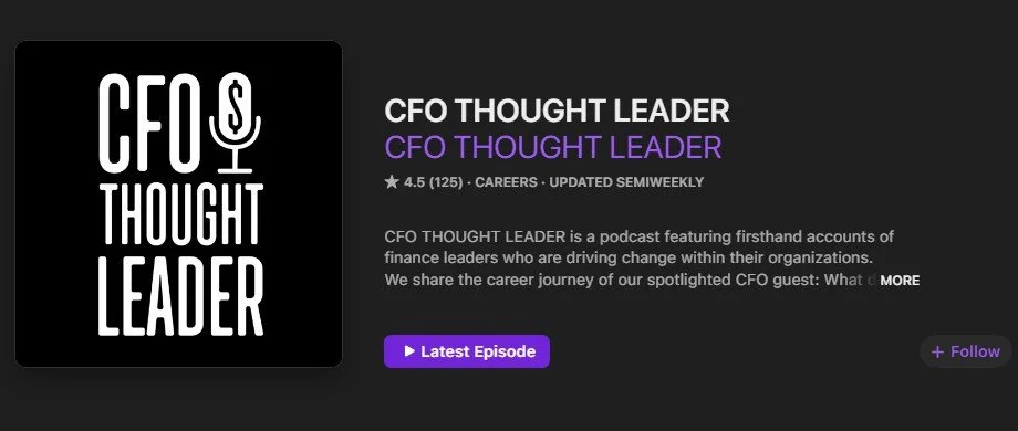 CFO Thought Leader