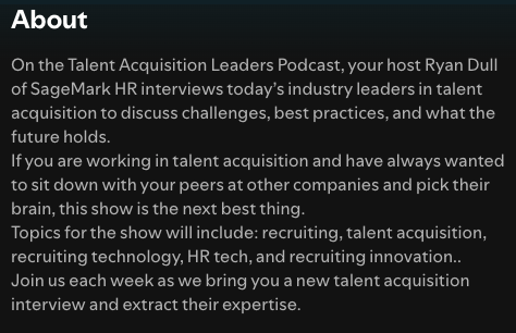Talent Acquisition Leaders Podcast