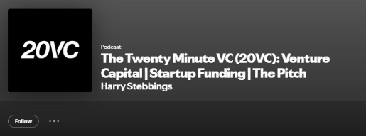 20VC Spotify page