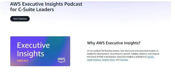 AWS’s Executive Insights