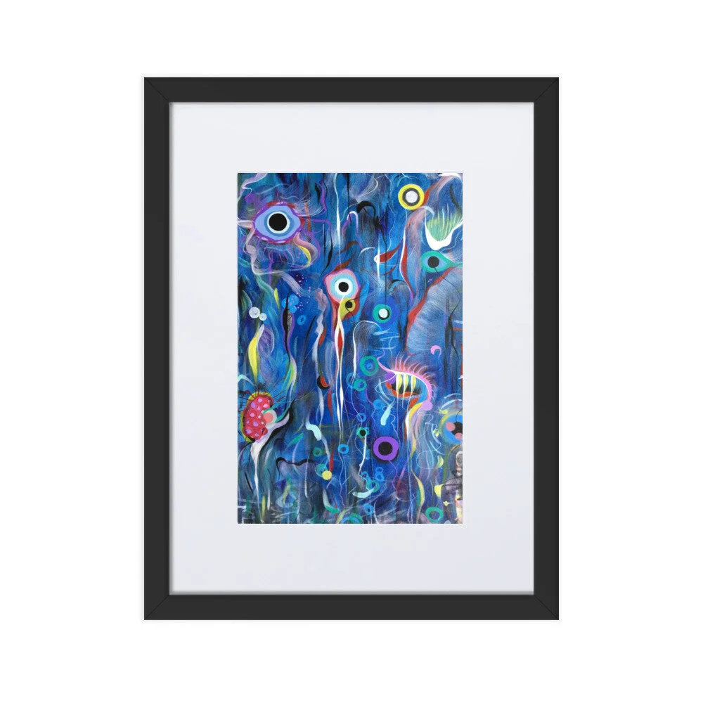 Framed "Gazing At The Deep" Art Print