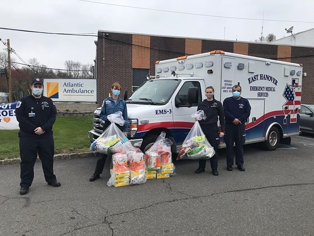 We would like to thank the East Hanover Board of Education for their very generous donation of snacks to East Hanover EMS! Today we were able to share those snacks with our fellow EMS professionals at Atlantic Mobile Health who help us out every day.