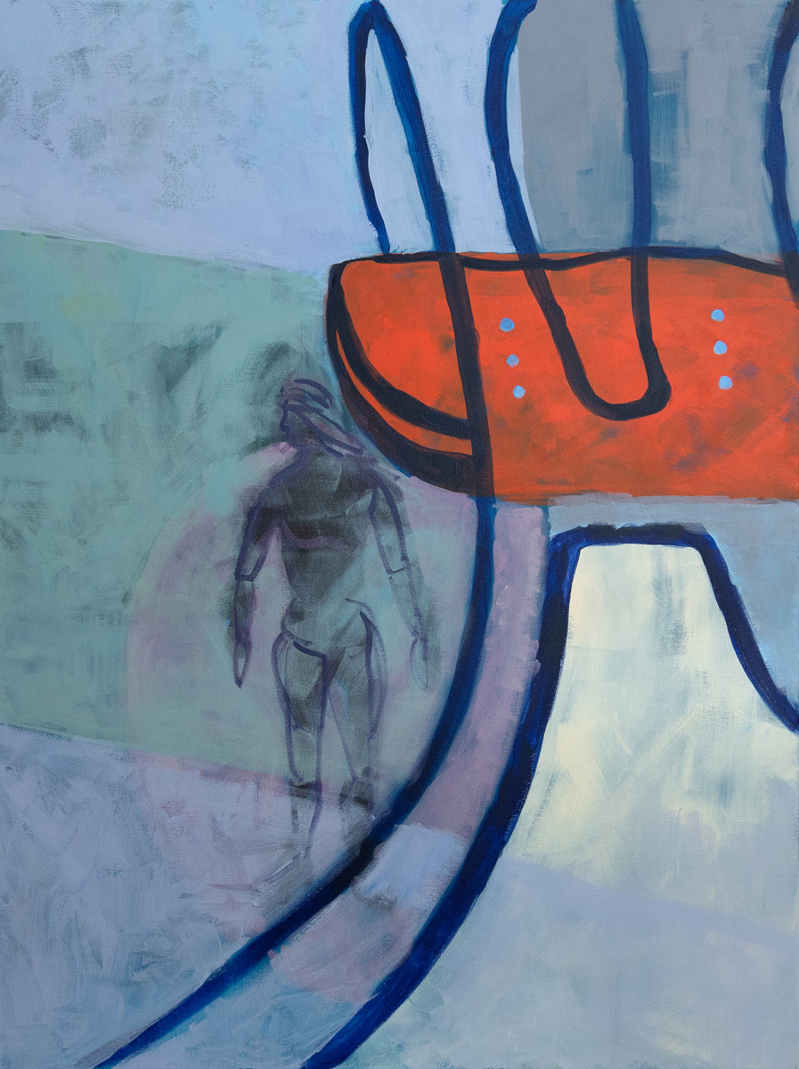 Amy Sillman’s Birkenstock Acrylic 40 x 30 2018