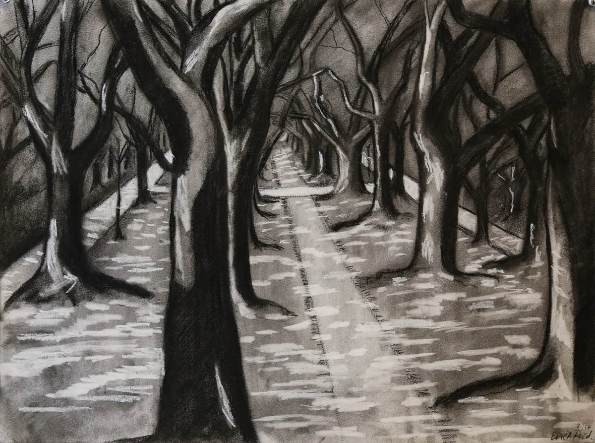 North Boulevard Charcoal 24 x 18 2017
