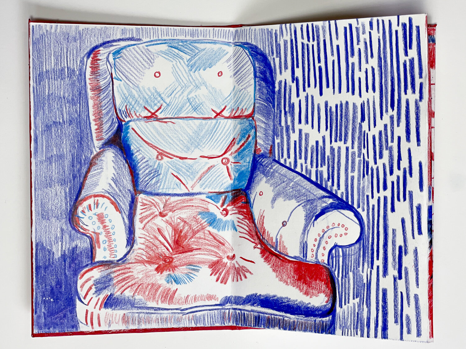 Red Blue Spaces (Panel 1)