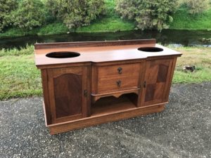 Silky Oak Bathroom vanity