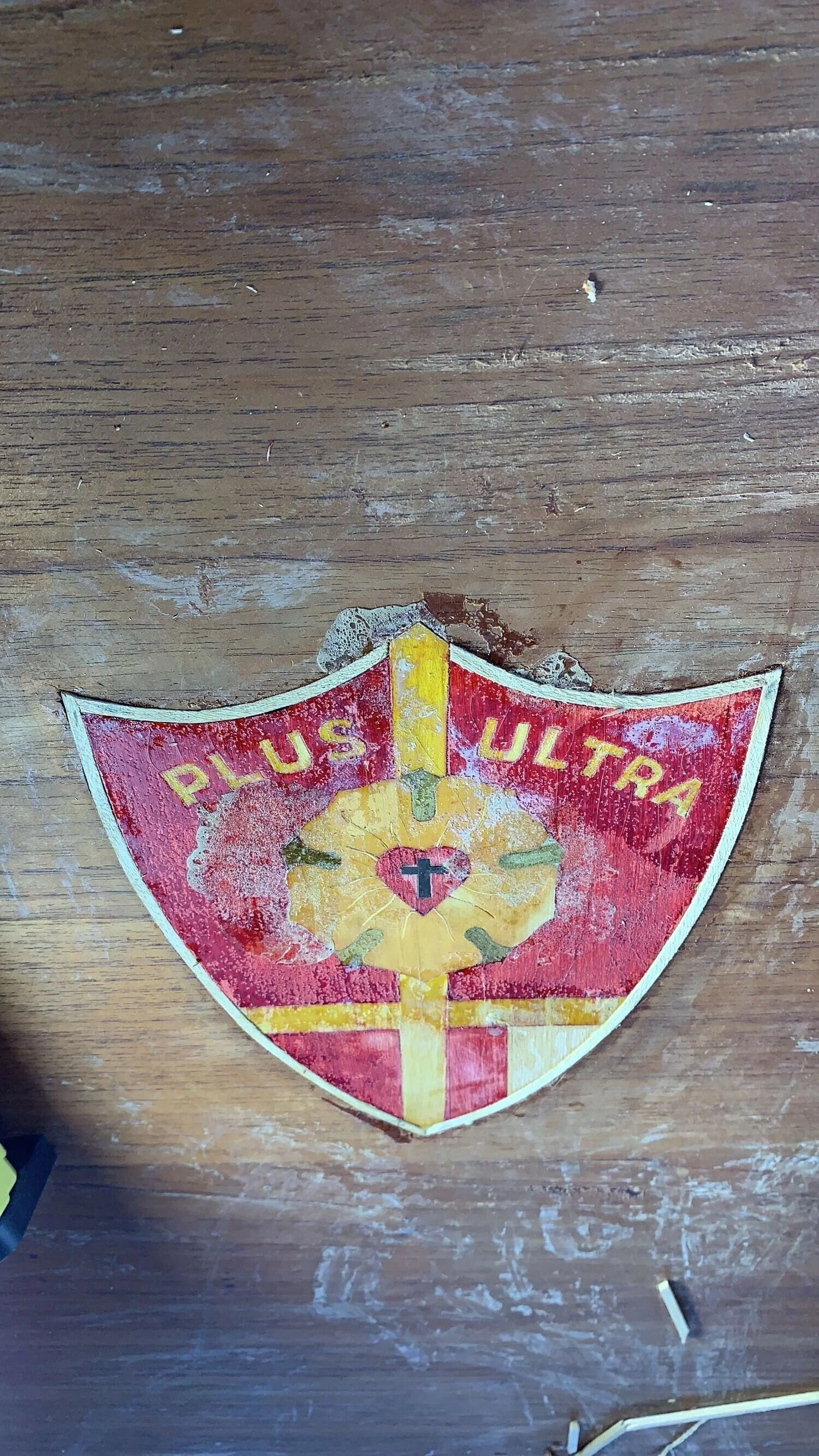 Restoration needed for the school emblem