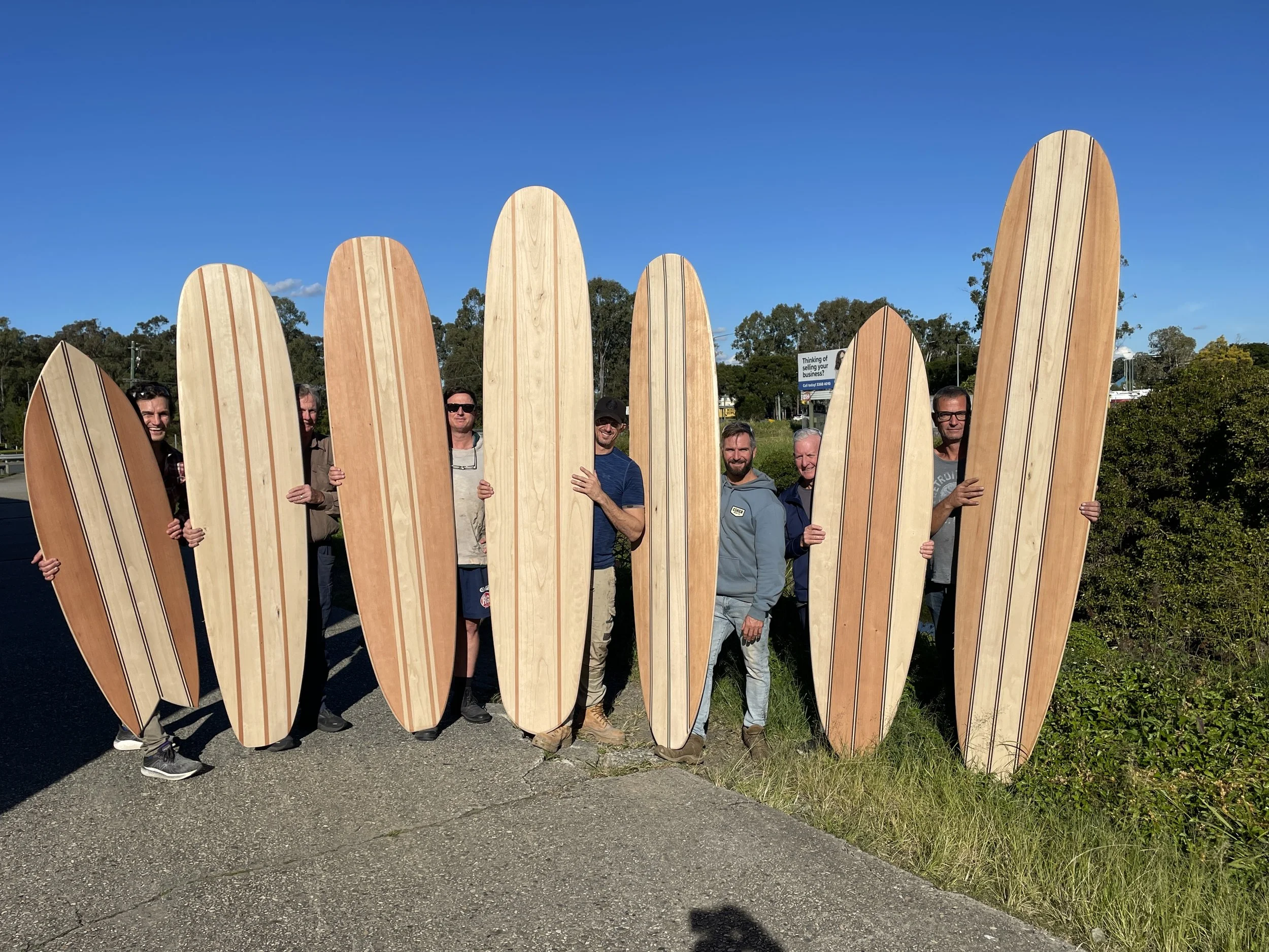Braving the elements for our Winter Surfboard Making Workshop