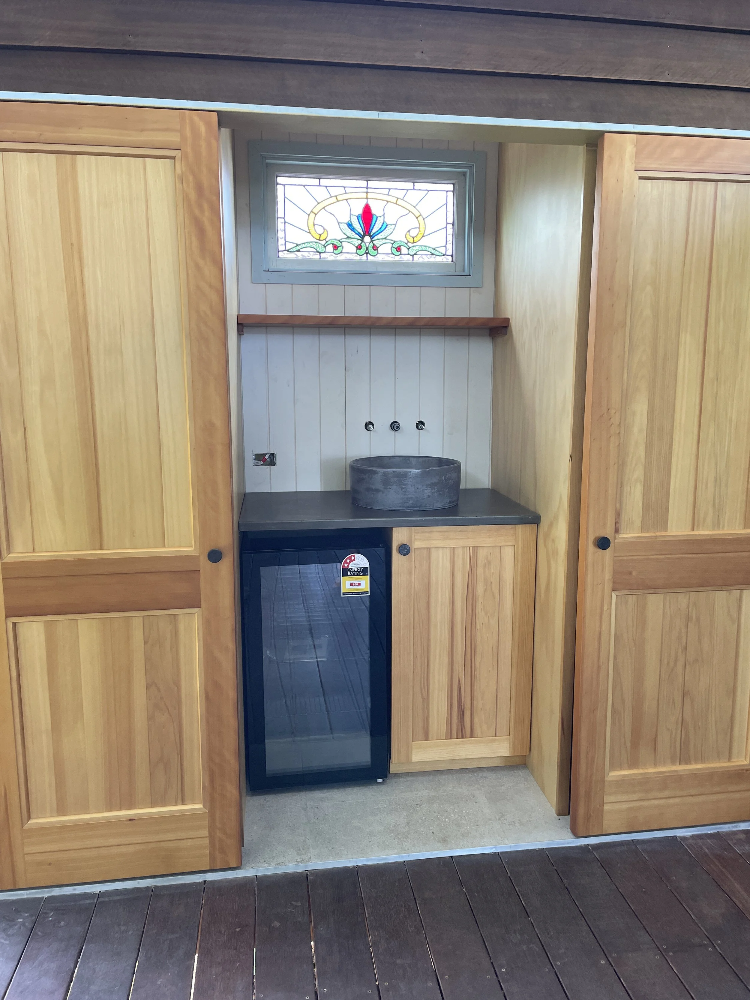 From forgotten timber to Functional Beauty:  The build of the outdoor Laundry