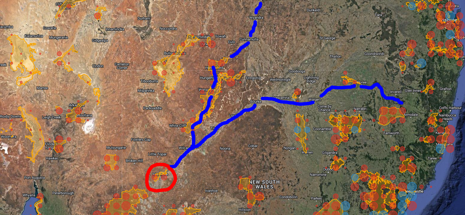 Menindee Lakes KBA – In Danger and choking to death