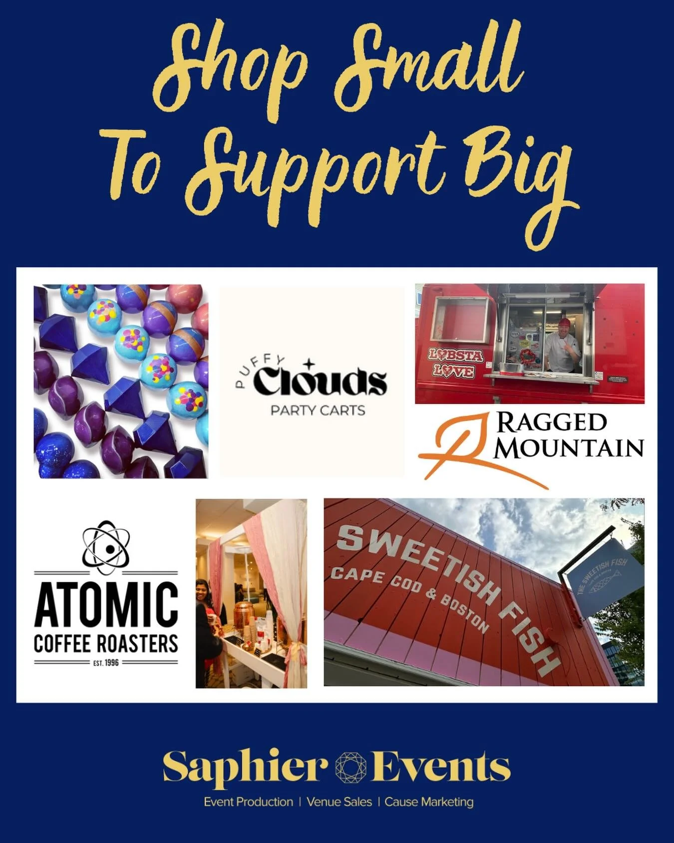 We&rsquo;re a small business that loves supporting other small businesses 💛 Here are a few of our favorite local businesses who show up for us (and our clients!) all year long &mdash; well before @americanexpress made it trendy 😉 Happy #SmallBusine