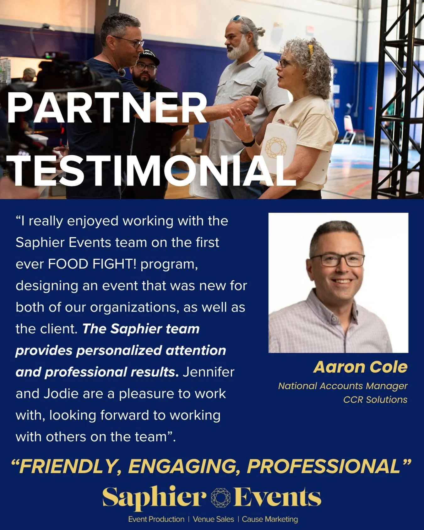 We love what we do and partners like CCR Solutions make it even better! We&rsquo;re thankful that vendors we collaborate with year round love us right back. Grateful to work with Aaron and the team at CCR Solutions. Looking forward to what the future