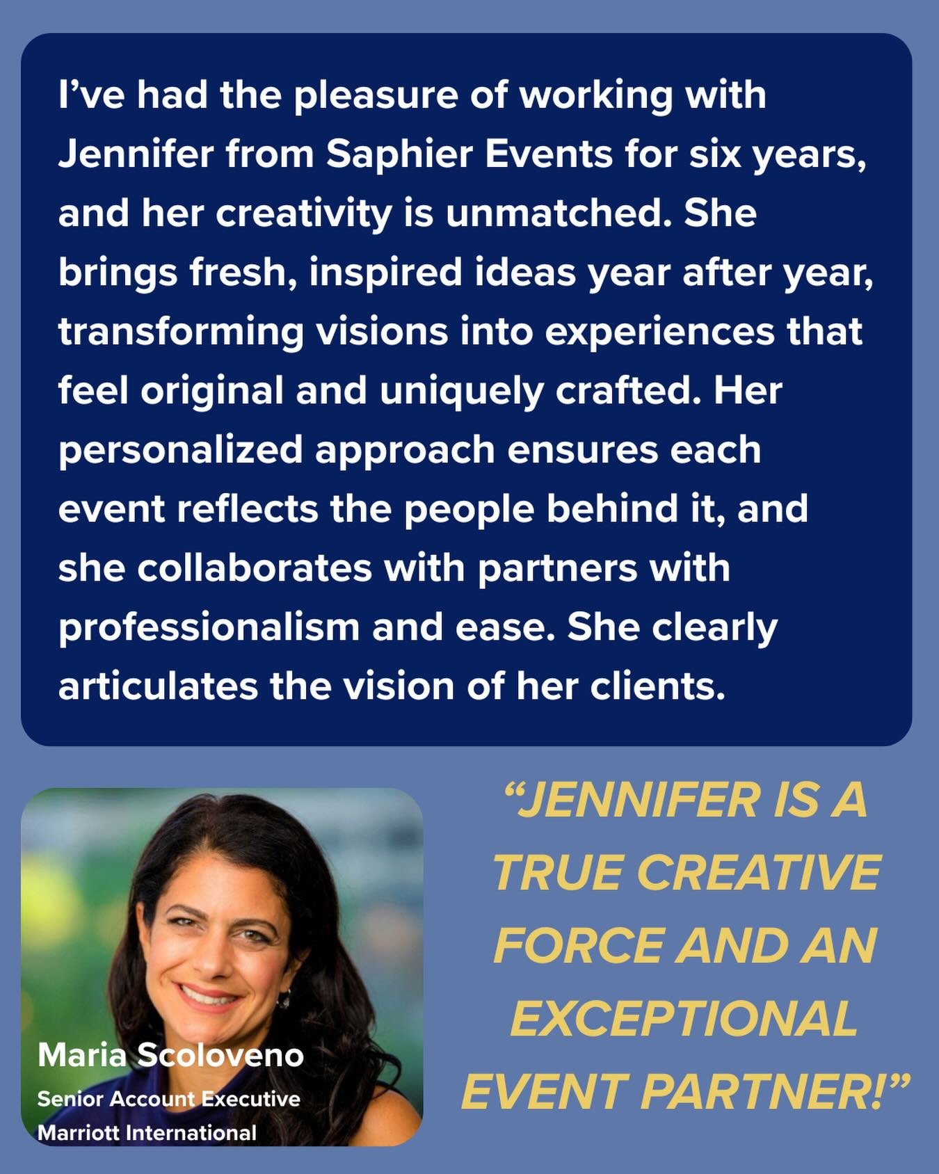 Saphier Events is extremely grateful for long-term partners like the @marriottintl that truly and deeply values our clients and their missions and understand that their events are more than just a celebration or gathering but make real impact.