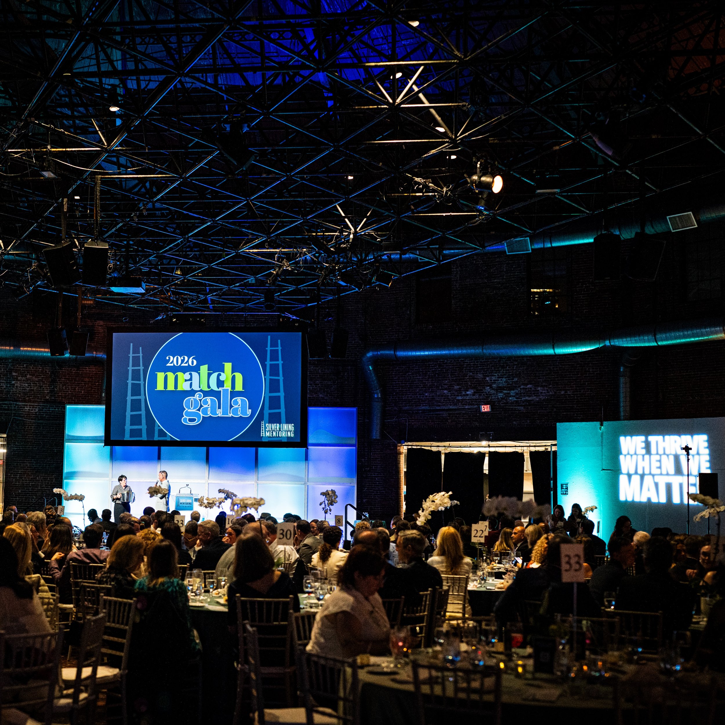 For the Silver Lining Mentoring&rsquo;s 2026 Match Gala, we had the privilege of transforming an empty Cyclorama into a warm, welcoming celebration that created an elevated atmosphere that centered community and togetherness from the moment guests ar