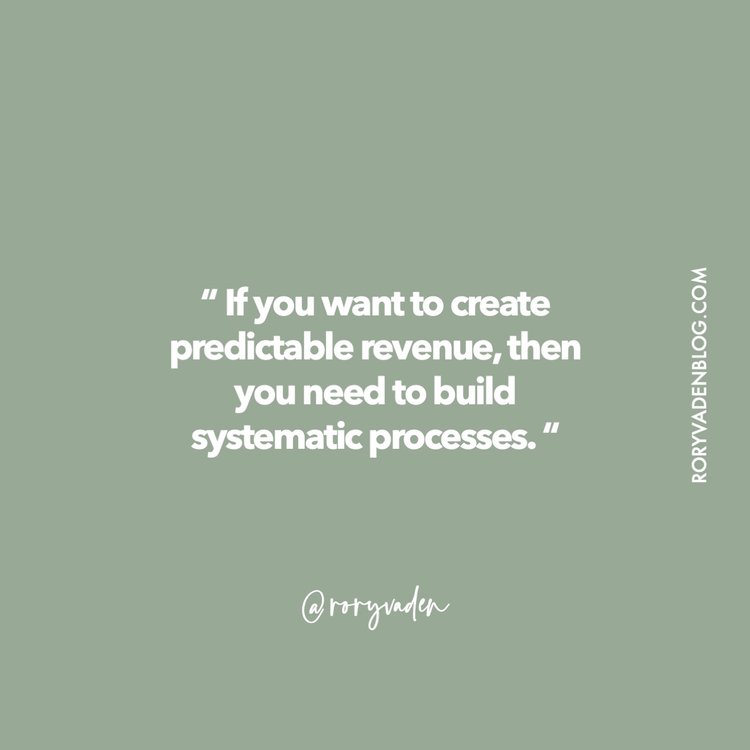 rory vaden quote systematic processes 