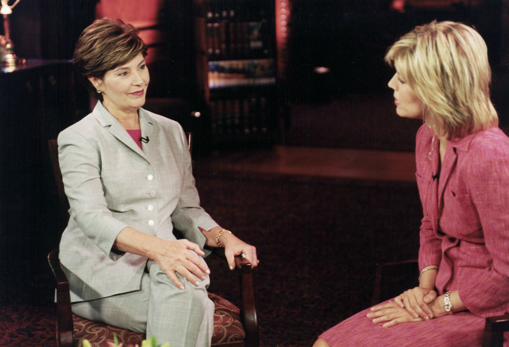 Interviewing former First Lady Laura Bush